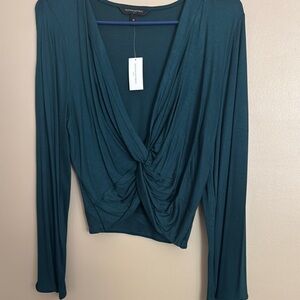 Women's Teal Long Sleeve Top